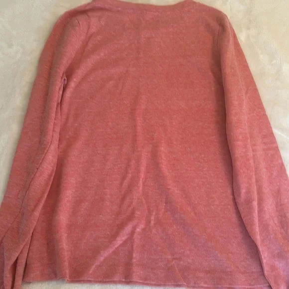 Pink Rhinestone Long Sleeve Pull Over - Picture 4 of 4